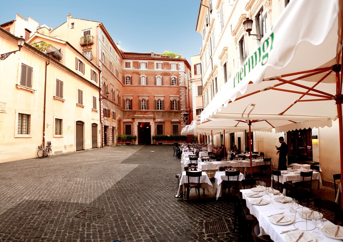 best restaurants around campo de fiori