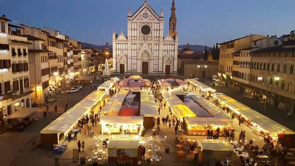 christmas market santa croce florence
