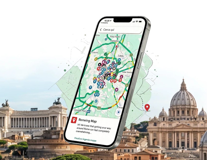 The Romeing Map: Rome's Best Spots, Straight to Your Google Maps