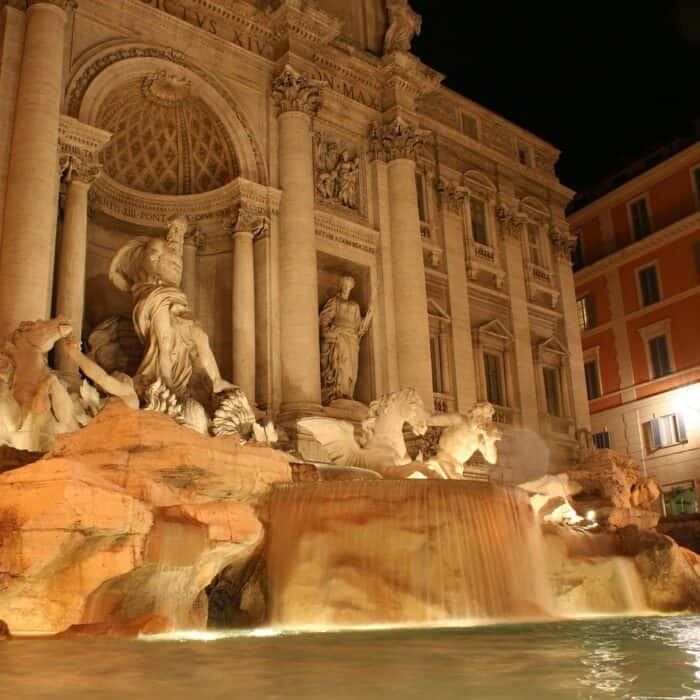 Private driver guided Rome by night tour