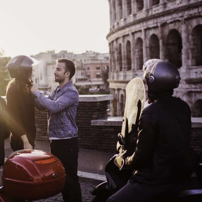 Vintage vespa tour of Rome