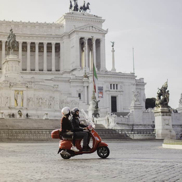 Vintage vespa tour of Rome