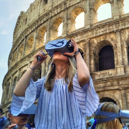 Live Ancient Rome Walking Tour with Virtual Reality