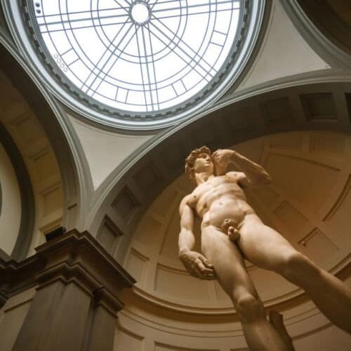 Michelangelo David at Accademia. Book the accademia and uffizi tour in florence.