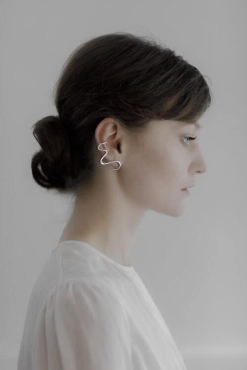 artico silver earrings