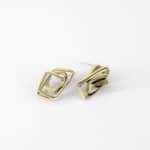 dedalo earrings gold bronze