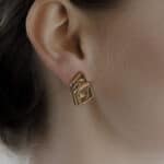 dedalo earrings gold bronze2