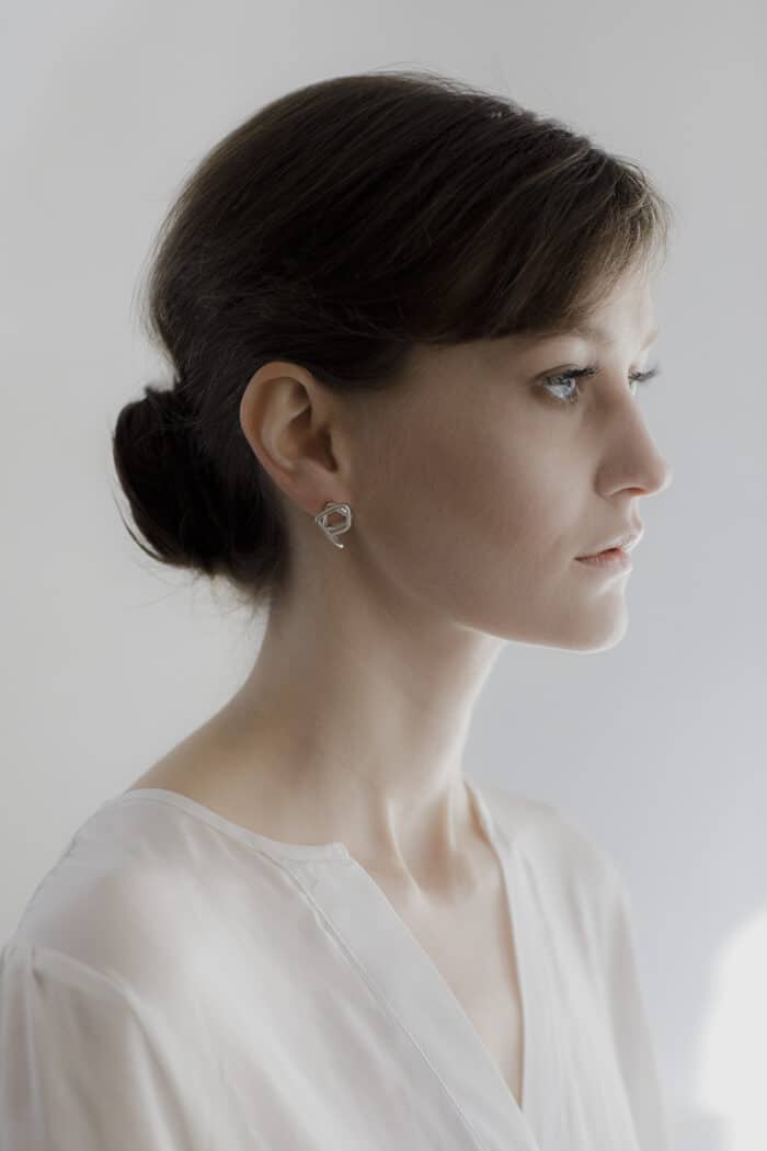 dedalo earrings silver