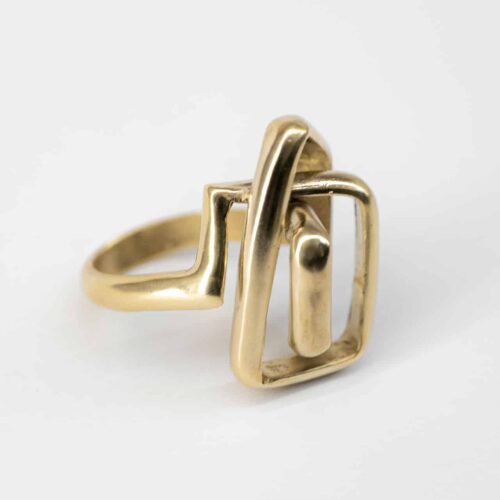 dedalo ring gold bronze