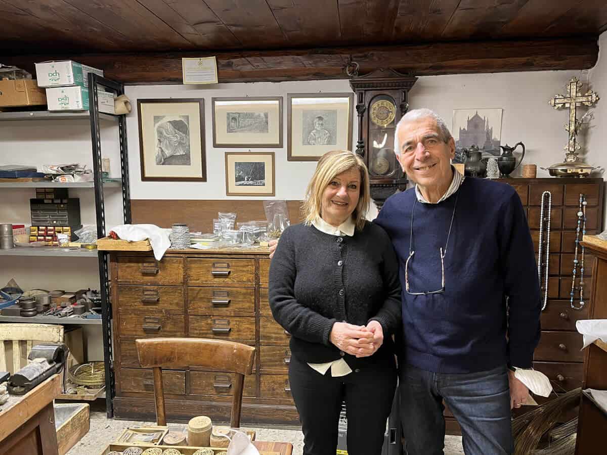 artisan-giuliano-ricchi-and-his-wife-maria Ditta-Carlo-Cecchi-di-Giuliano-Ricchi-Florence