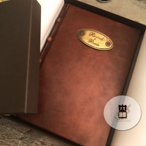 Leather hardbound journal