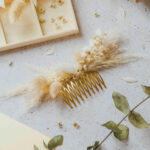 luna floral hair comb