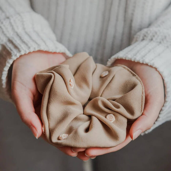 Floral scrunchie