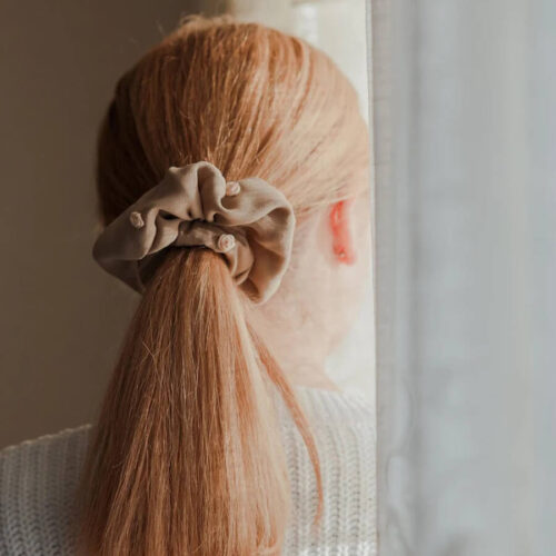 Floral scrunchie