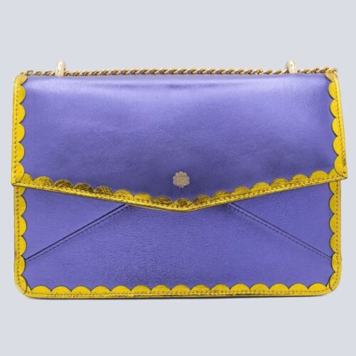 Priscilla purple shimmer bag