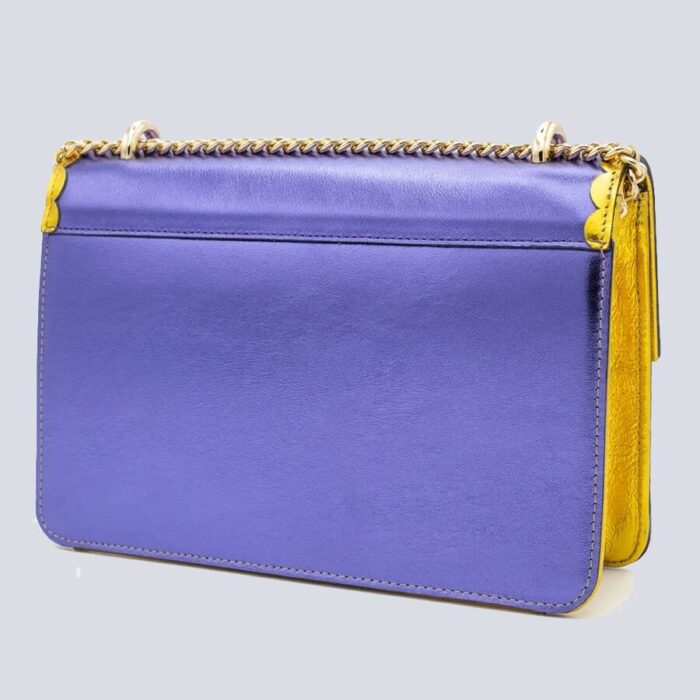 Priscilla purple shimmer bag
