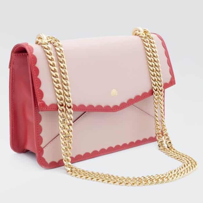 Priscilla pink shell bag