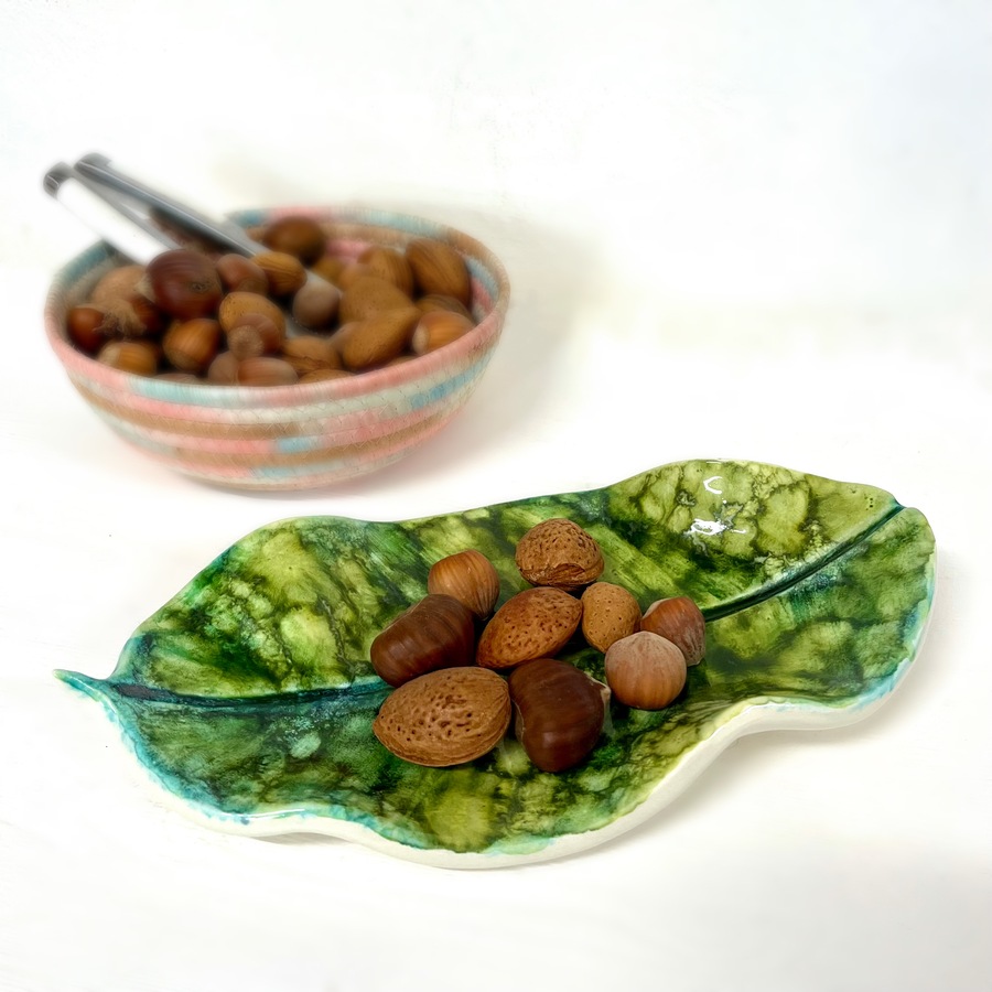 “Foglia di ficus” Decorative Serving Platter