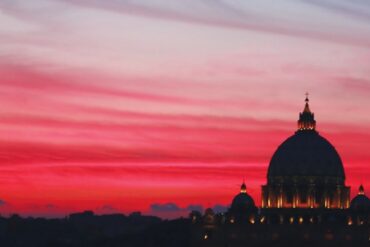 Rome by Night - Vatican Dome Silhouette