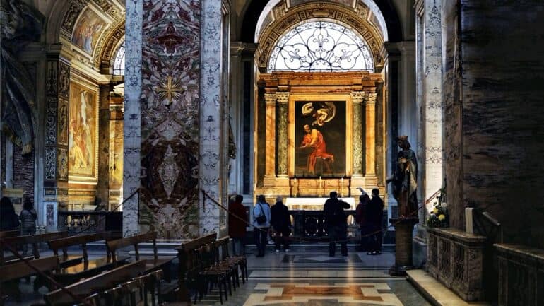contarelli chapel church san luigi dei francesi rome