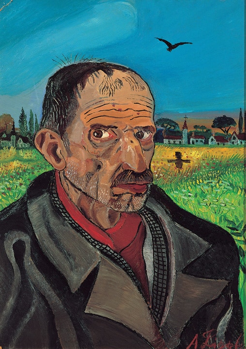 Antonio Ligabue exhibition at complesso del Vittoriano in Rome