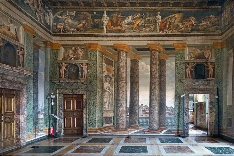 sala delle prospettive villa farnesina rome