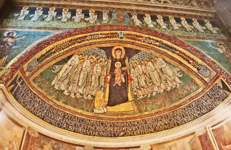 santa maria alla navicella mosaic