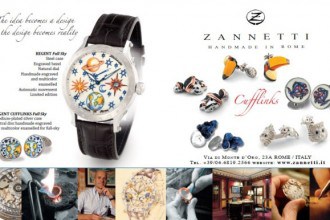 Zannetti Handmade Watches, Cufflinks and Jewellery in Rome