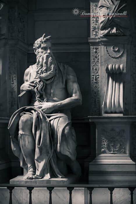 Michelangelo's Moses at San Pietro in Vincoli Church in Rome