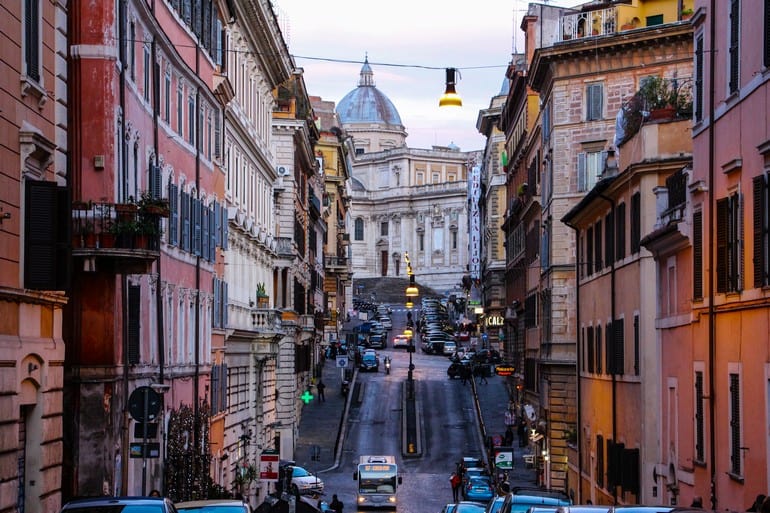 Via Panisperna Rome Monti