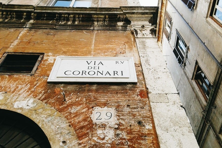 Streets Of Rome Via Dei Coronari