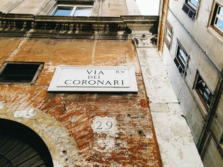 Via dei Coronari in Rome