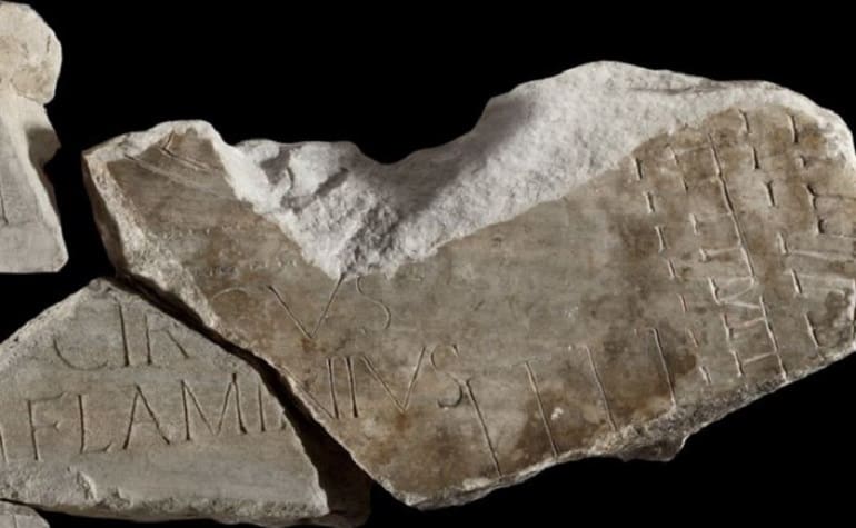 A Newly Discovered Piece of Ancient Map of Rome On Display