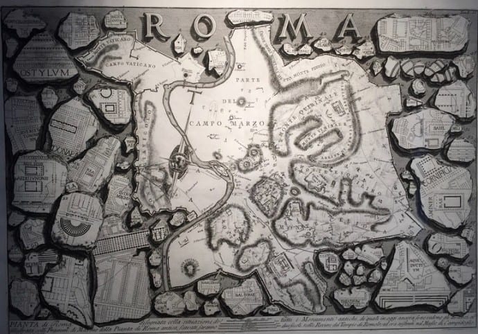 A Newly Discovered Piece of Ancient Map of Rome On Display
