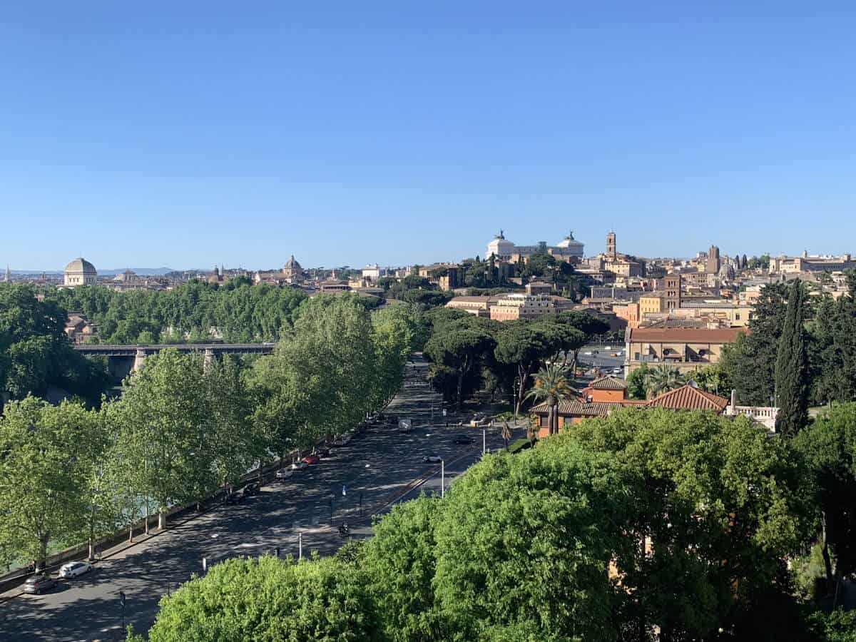 the view from Rome's Orange Garden or Giardino degli Aranci