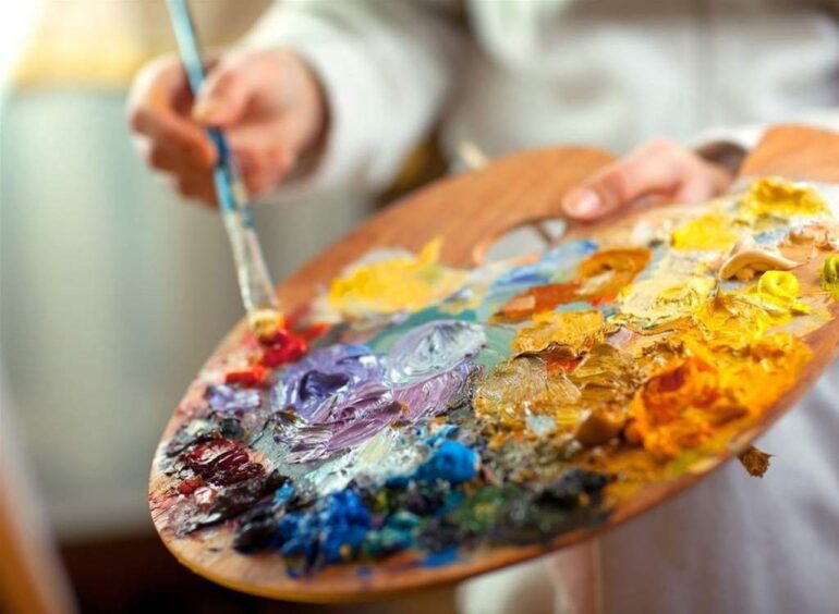 Painting class in Rome