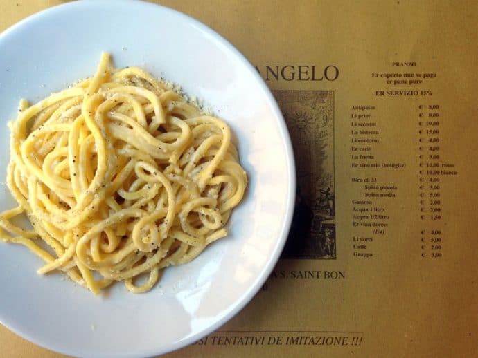Cacio e Pepe in Rome