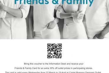 Friends & Family at Castel Romano Designer Outlet