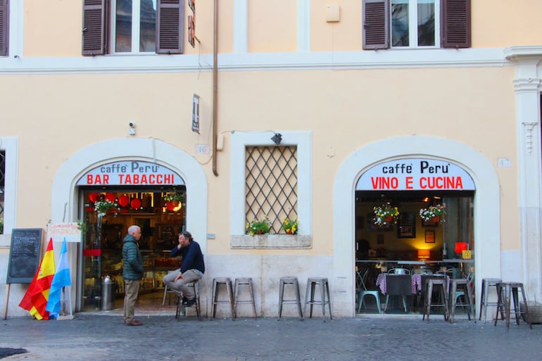 Bars around Campo de' Fiori