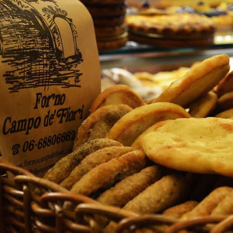 Eating in Campo de' Fiori