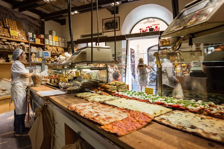 Eating in Campo de' Fiori