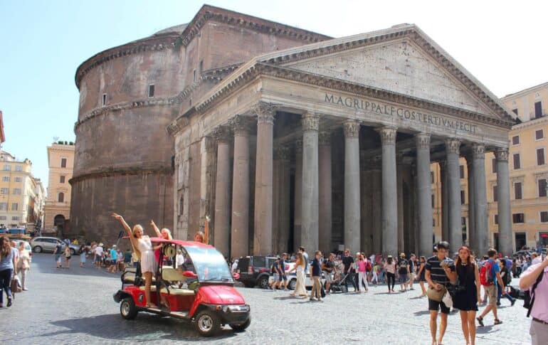 golf cart tour of Rome
