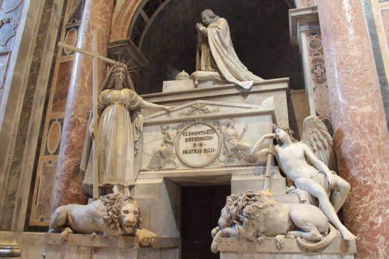 Antonio Canova's artworks in Rome Romeing