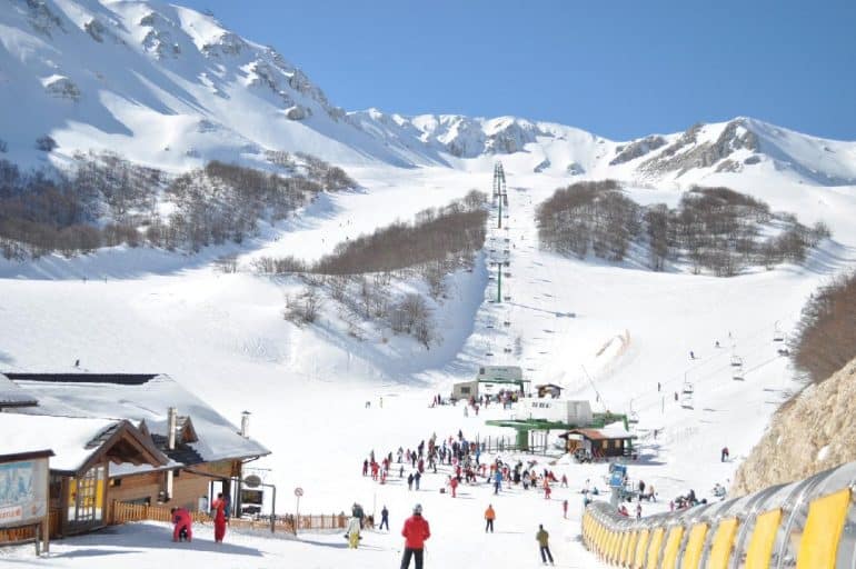 skiing near Rome