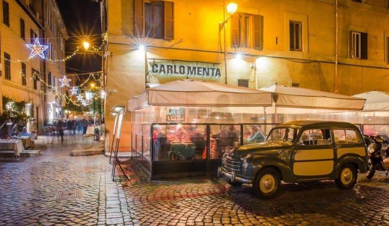 Restaurants, trattories and bakeries in Trastevere
