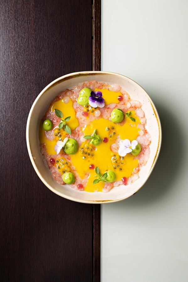 Fine dining dish inspired by international flavors at Elegance Cafè Rome