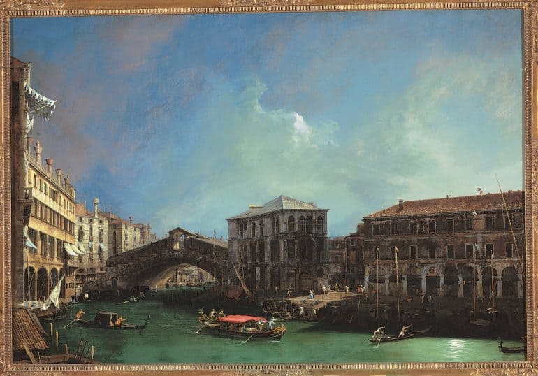Canaletto The Rialto Bridge Seen from the North