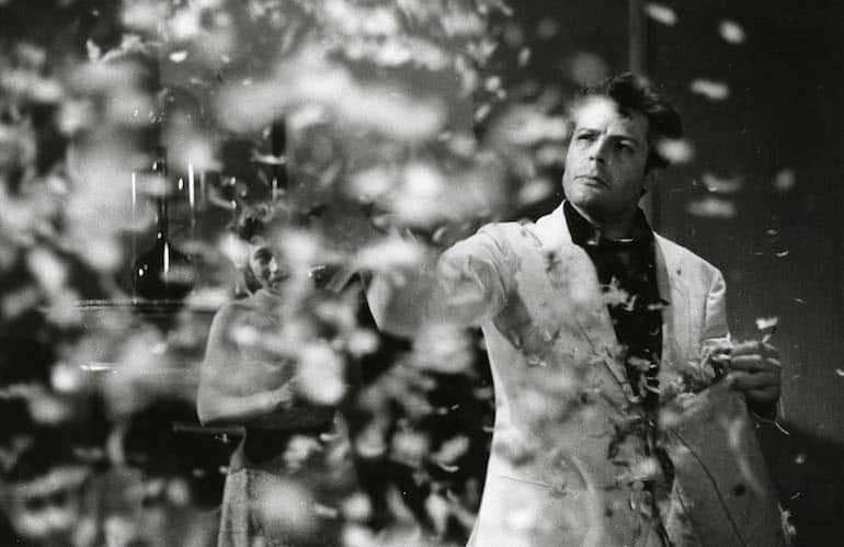 Marcello Mastroianni at Museo dell'Ara Pacis