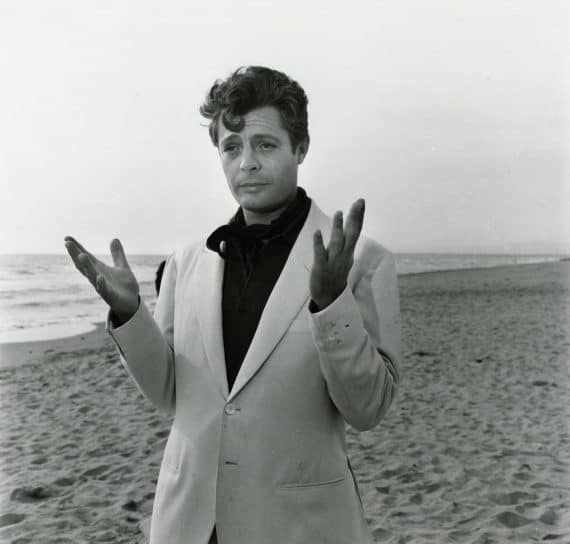 Marcello Mastroianni at Museo dell'Ara Pacis