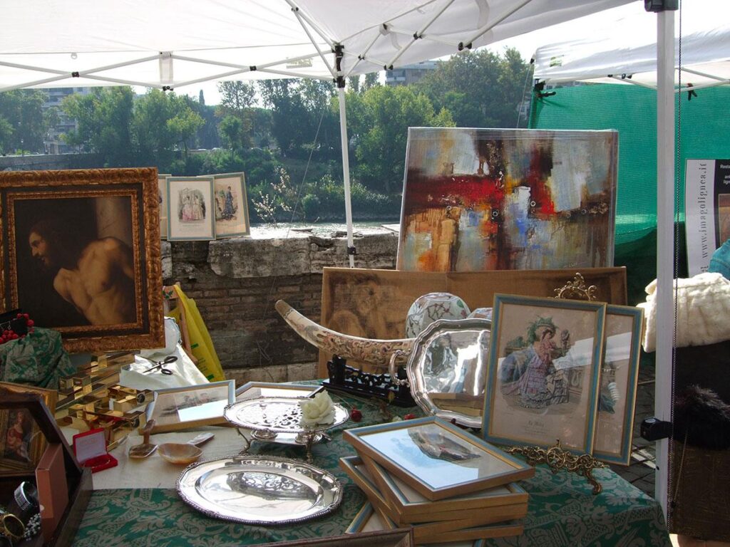 ponte milvio antiques market